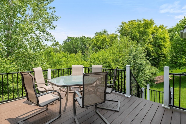 8607 Portage Ln E, Shakopee, MN 55379 - deck featuring outdoor dining area