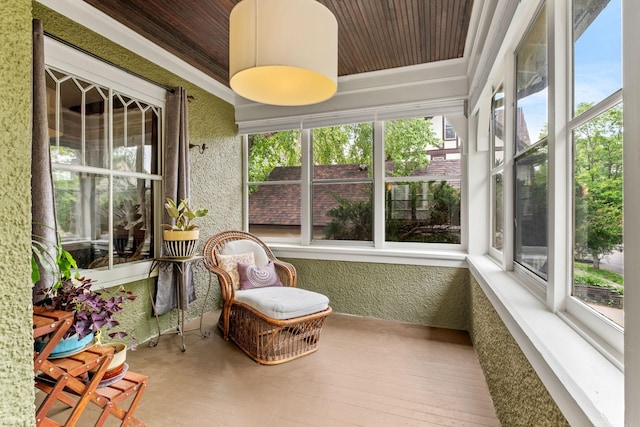 2441 Grand Ave S, Minneapolis, MN 55405 - sunroom with wood ceiling, wood finished floors, and ornamental molding