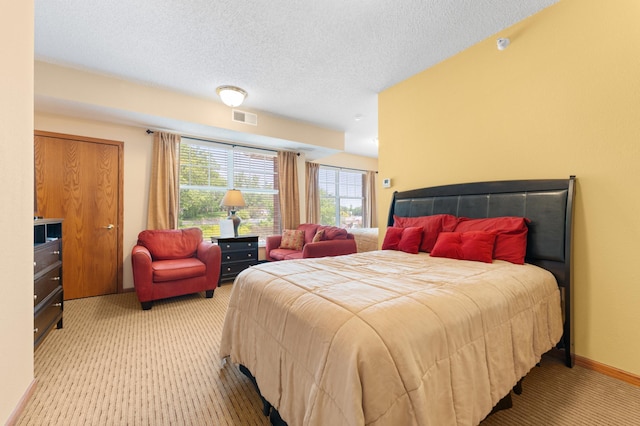 1880 3rd Ave NW Unit 202, Rochester, MN 55901 - bedroom featuring light carpet and a textured ceiling
