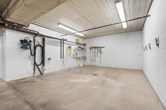 1880 3rd Ave NW Unit 202, Rochester, MN 55901 - garage with concrete block wall