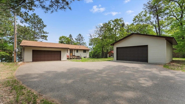 13956 Hardy Lake Rd SW, Pillager, MN 56473 - view of front of house featuring a garage and an outdoor structure