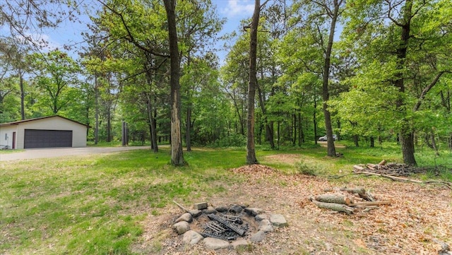 13956 Hardy Lake Rd SW, Pillager, MN 56473 - view of yard with a garage and an outdoor structure