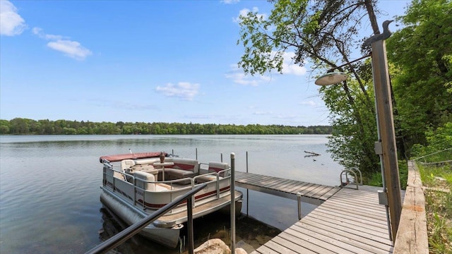 13956 Hardy Lake Rd SW, Pillager, MN 56473 - dock area featuring a water view