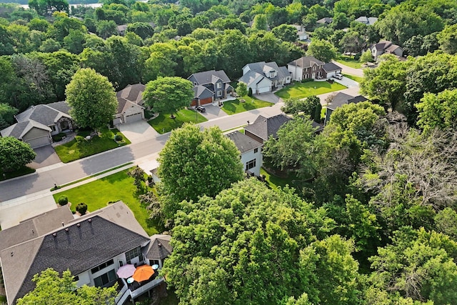 6617 Orchid Ln N, Maple Grove, MN 55311 - aerial view of residential area featuring a heavily wooded area