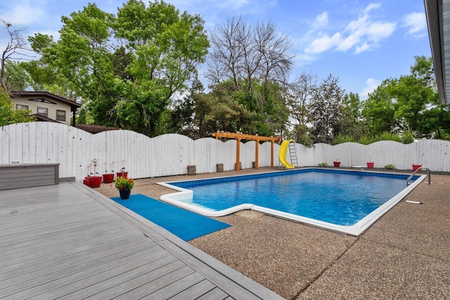 4910 Upper 148th Ct, Apple Valley, MN 55124 - view of swimming pool with a fenced backyard and a deck