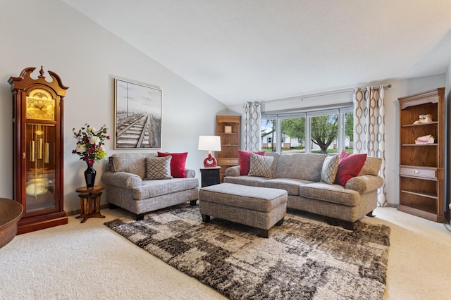 4910 Upper 148th Ct, Apple Valley, MN 55124 - carpeted living room with lofted ceiling