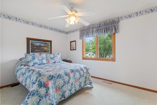 4910 Upper 148th Ct, Apple Valley, MN 55124 - carpeted bedroom featuring baseboards and ceiling fan
