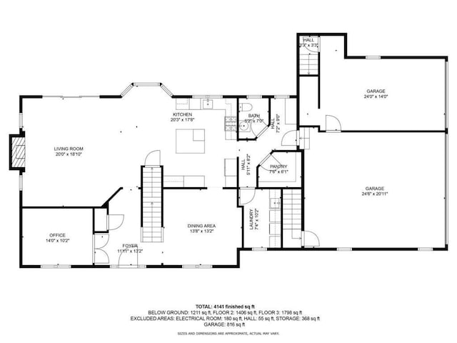 7010 Oak Ridge Rd, Corcoran, MN 55340 - floor plan / room layout