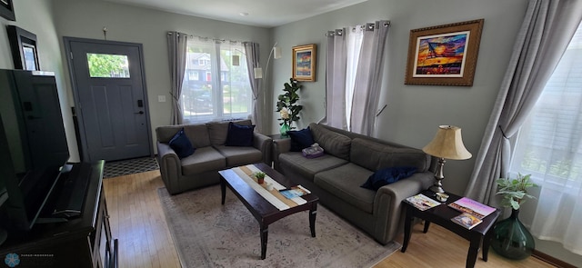 1442 11th Ave S, Fargo, ND 58103 - living room with wood finished floors
