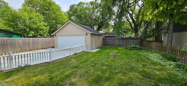 1442 11th Ave S, Fargo, ND 58103 - view of yard with a garage and an outbuilding