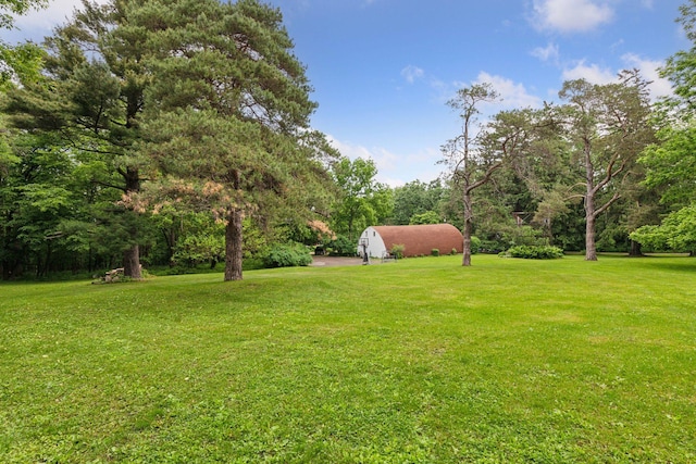 8482 150th St E, Northfield Twp, MN 55057 - view of grassy yard with an outdoor structure