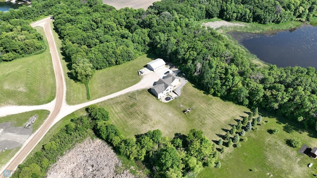 11905 Hunter Dr, Lake Park Twp, MN 56554 - aerial view of property's location with a nearby body of water and rural landscape