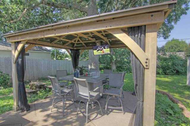 1979 Polaris Pl N, Saint Paul, MN 55109 - view of patio featuring a gazebo and outdoor dining area