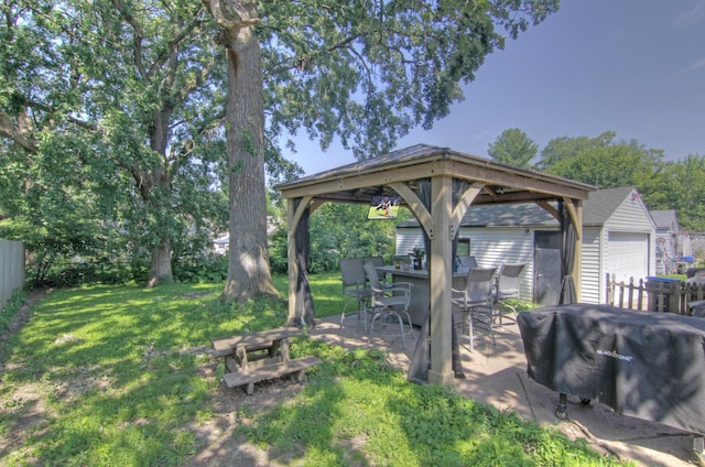 1979 Polaris Pl N, Saint Paul, MN 55109 - view of yard featuring a gazebo