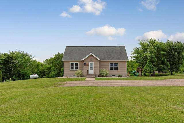 28145 State Highway 112, Le Sueur, MN 56058 - view of front facade featuring a front yard, crawl space, and a playground