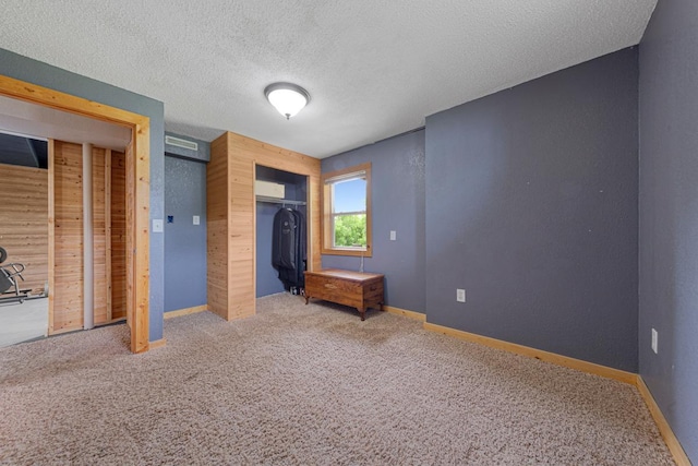 28145 State Highway 112, Le Sueur, MN 56058 - unfurnished bedroom with a textured ceiling, carpet floors, baseboards, and a closet