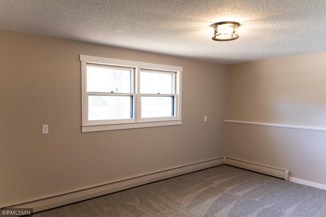 1322 17th St W, Hastings, MN 55033 - empty room with carpet floors, a textured ceiling, and baseboard heating