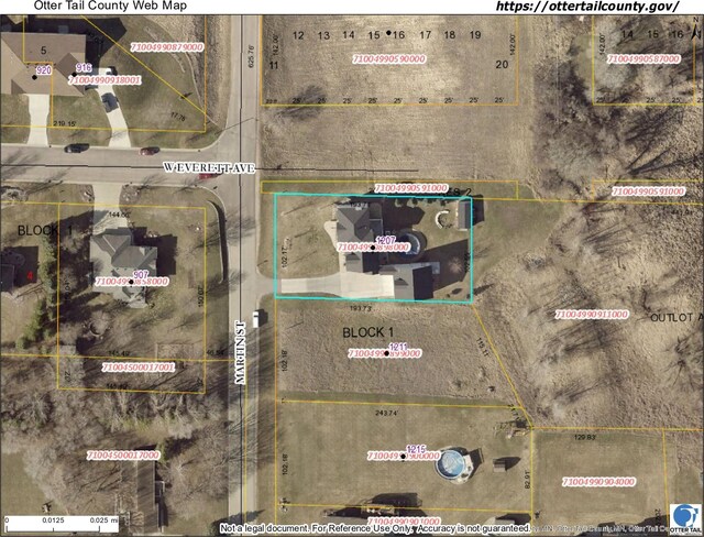 1207 Martin St, Fergus Falls, MN 56537 - map of property location