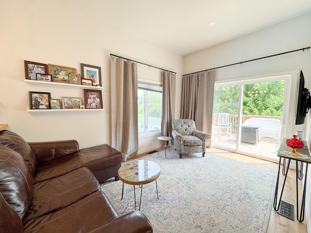 1207 Martin St, Fergus Falls, MN 56537 - living room with plenty of natural light and wood finished floors