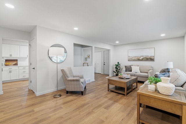 13001 Glenview Dr, Burnsville, MN 55337 - living room with light wood-style flooring and recessed lighting