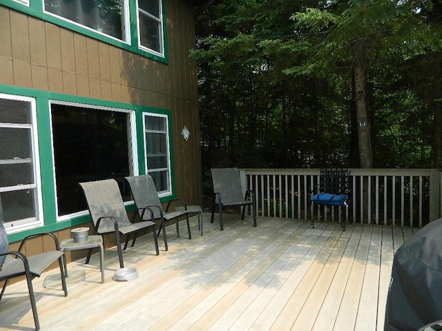 3749 Grizzly Ln, Barnum Twp, MN 55707 - view of wooden deck