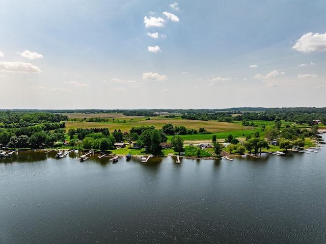 3832 Norris Ave NW, French Lake Twp, MN 55302 - drone / aerial view of a large body of water
