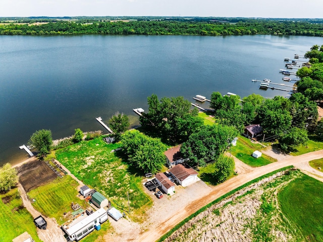 3832 Norris Ave NW, French Lake Twp, MN 55302 - bird's eye view of a nearby body of water