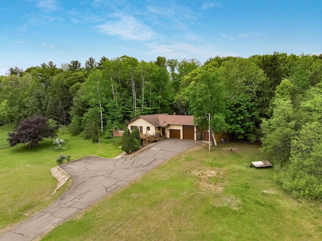 544 22nd St, Sioux Creek Twp, WI 54728 - view from above of property with a forest