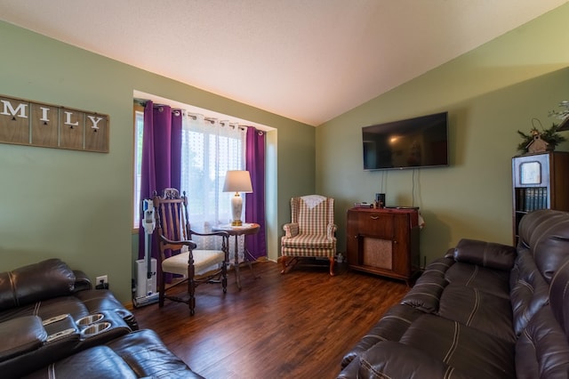 920 9th St, Rush City, MN 55069 - living room with vaulted ceiling and wood finished floors