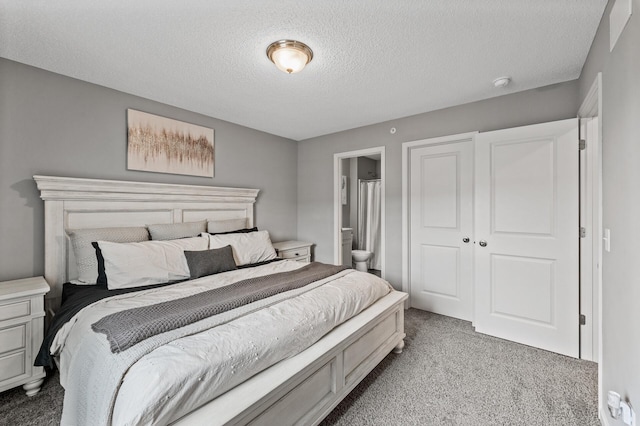 7363 146th Xing NW, Ramsey, MN 55303 - bedroom with carpet floors, a textured ceiling, ensuite bath, and a closet