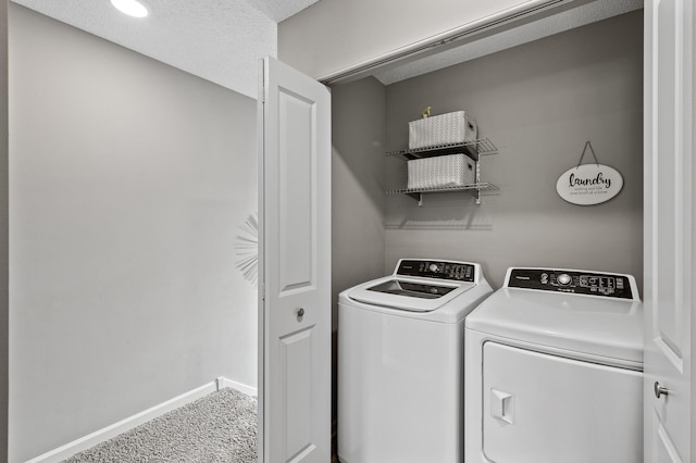 7363 146th Xing NW, Ramsey, MN 55303 - laundry area with washing machine and dryer and carpet