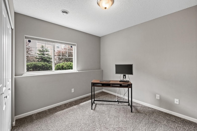 7363 146th Xing NW, Ramsey, MN 55303 - office featuring carpet floors and a textured ceiling