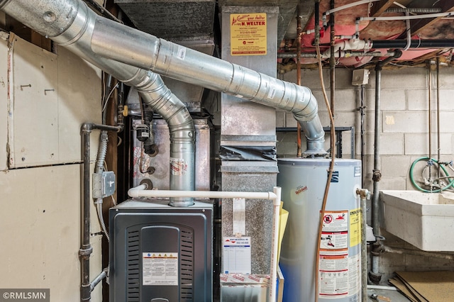 6316 15th Ave S, Richfield, MN 55423 - utilities featuring water heater and a sink