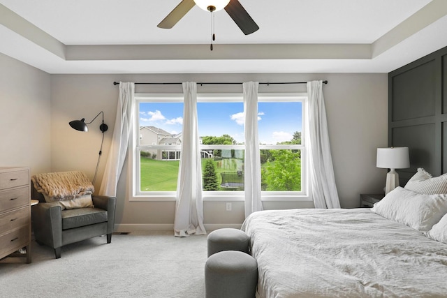 8633 Ambergate Dr, Victoria, MN 55386 - bedroom featuring light colored carpet and ceiling fan