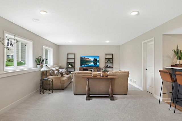 8633 Ambergate Dr, Victoria, MN 55386 - living room with light colored carpet and recessed lighting