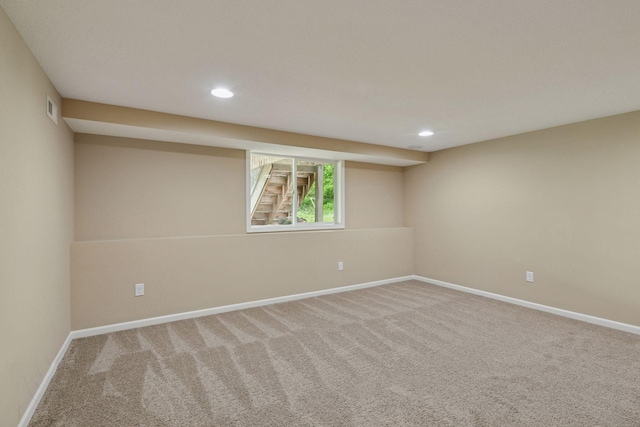 5110 Woodridge Rd, Minnetonka, MN 55345 - carpeted spare room featuring recessed lighting and baseboards