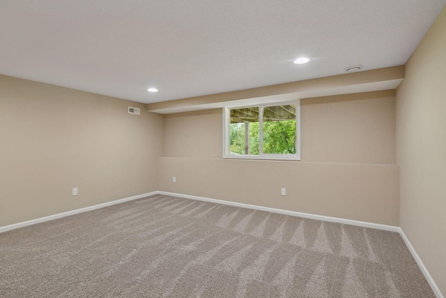 5110 Woodridge Rd, Minnetonka, MN 55345 - carpeted spare room with baseboards and recessed lighting