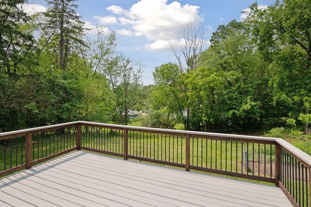 5110 Woodridge Rd, Minnetonka, MN 55345 - deck featuring a lawn