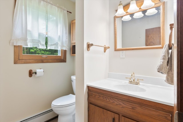 41502 Flink Ave, North Branch, MN 55056 - half bathroom featuring baseboard heating and vanity