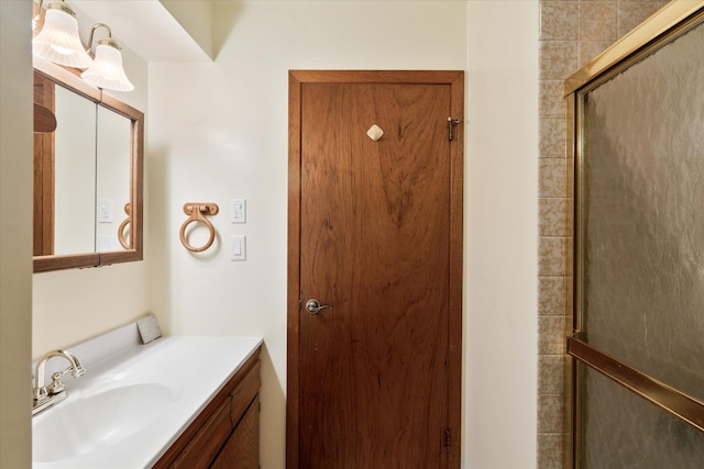 41502 Flink Ave, North Branch, MN 55056 - bathroom featuring vanity and a shower stall