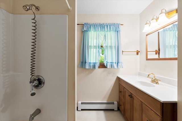 41502 Flink Ave, North Branch, MN 55056 - full bathroom with baseboard heating and vanity