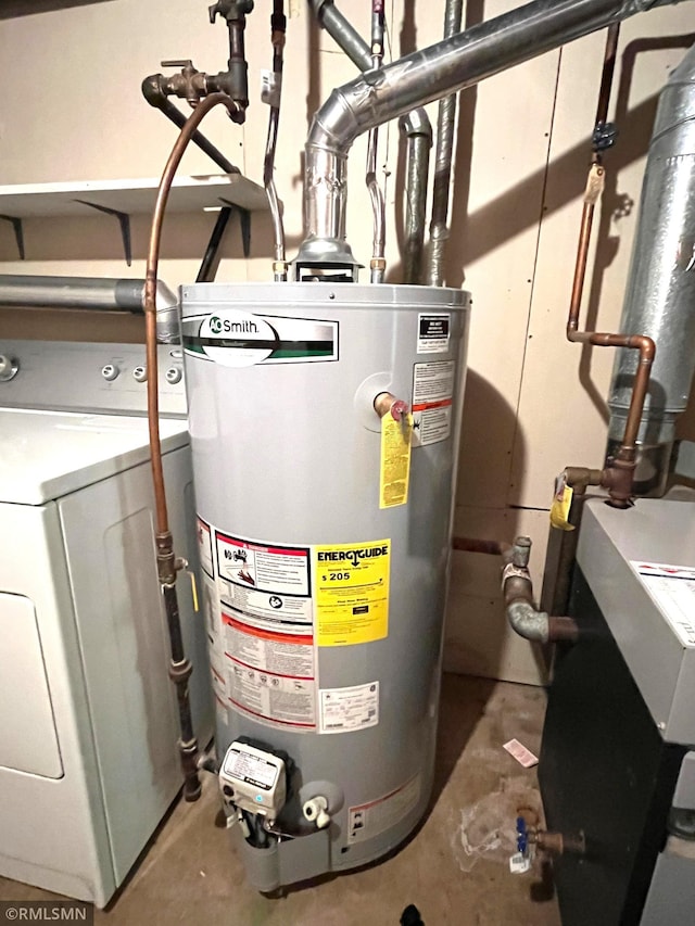 1277 Shakopee Ave E, Shakopee, MN 55379 - utility room with washer / clothes dryer and water heater