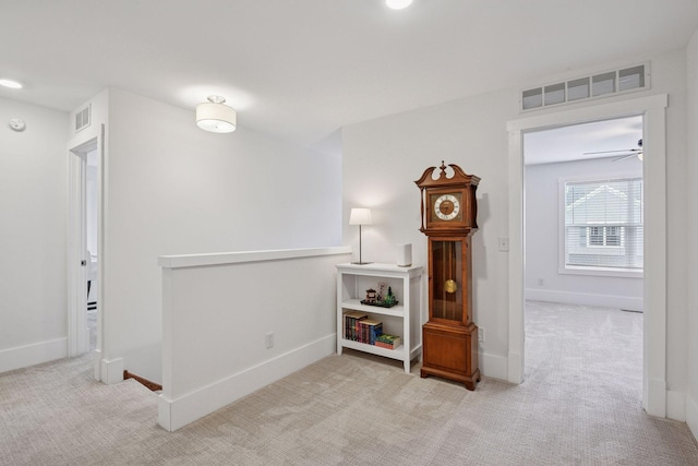 1924 Shamrock Pl, Chaska, MN 55318 - hallway with carpet flooring and an upstairs landing