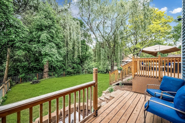 1439 Oakdale Ave W, Saint Paul, MN 55118 - view of wooden deck