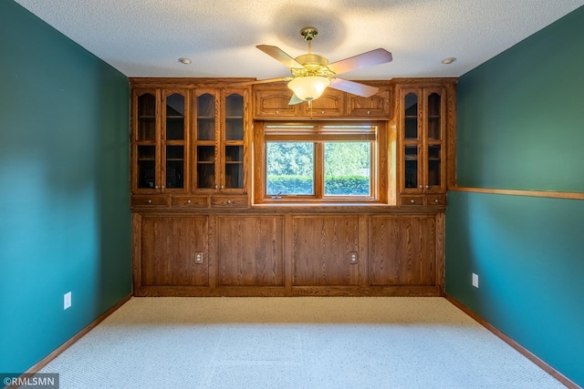 2226 Whispering Trl, Eagan, MN 55122 - unfurnished room with a ceiling fan, a textured ceiling, carpet, and baseboards