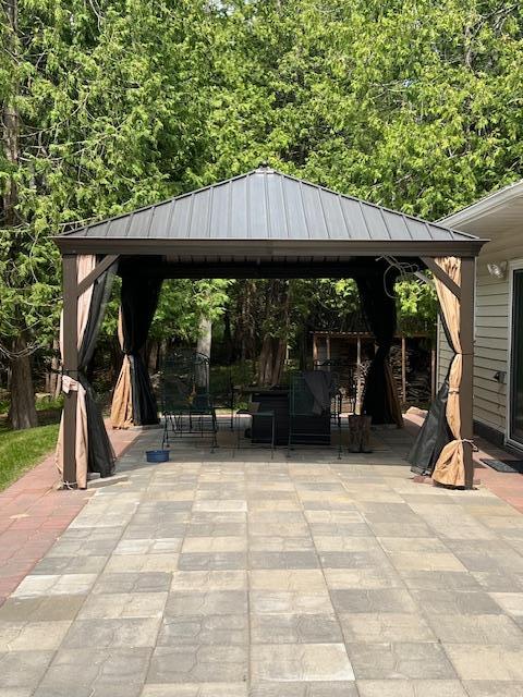 10547 Vermeil Dr NE, Deer River, MN 56636 - view of patio with a gazebo