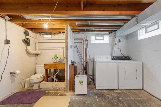 51343 20th Ave, Kenyon Twp, MN 55946 - below grade area featuring separate washer and dryer