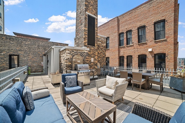 406 Wacouta St Unit 601, Saint Paul, MN 55101 - view of patio / terrace featuring area for grilling and outdoor lounge area