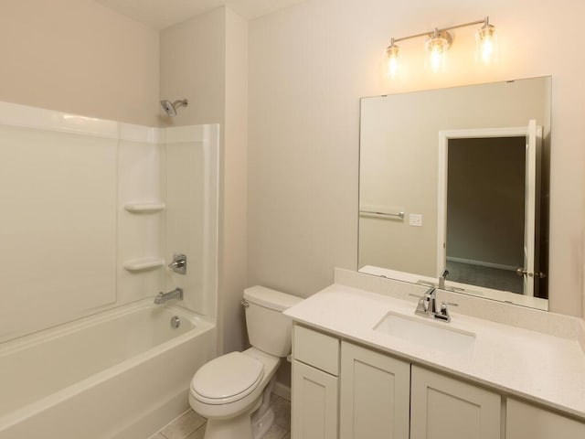15981 Finale Ave N, Hugo, MN 55038 - bathroom with vanity, toilet, and bathtub / shower combination