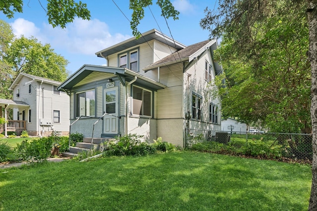 13115 Sylvan Ave, Lindstrom, MN 55045 - view of front of house featuring central AC unit